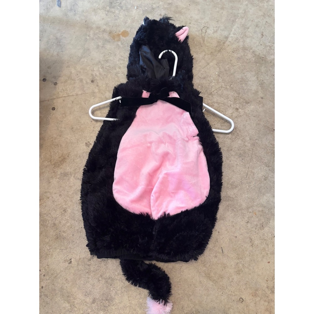 Princess Paradise Little Kitty Black Pink Faux Fur Cat Costume 2t Toddler